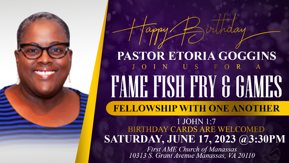 Happy Birthday Pastor Etoria Goggins