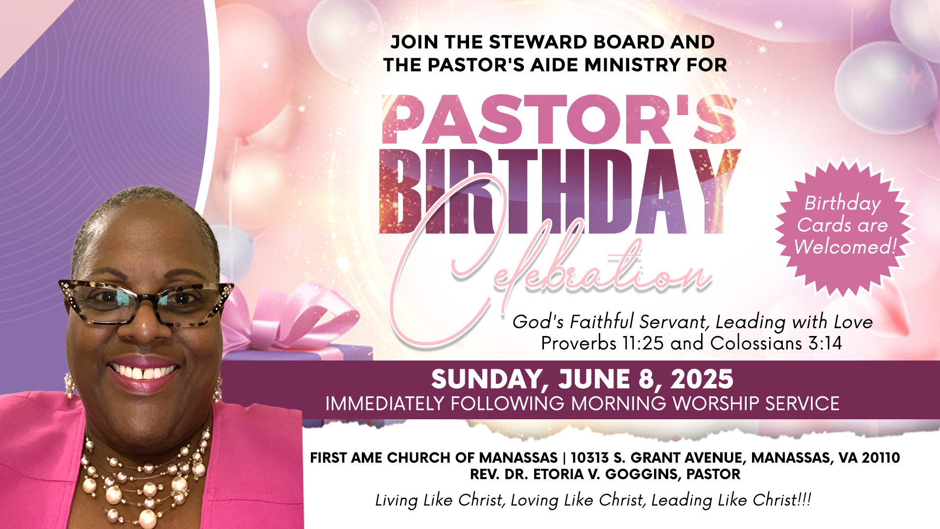 Pastor's Birthday Celebration
