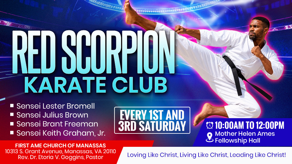 red scorpion karate club at FAME Church